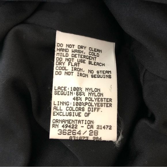 90’s Jessica McClintock Gunne Sax Black Lace Metallic Pink Dot Square Neck Dress - Picture 10 of 13